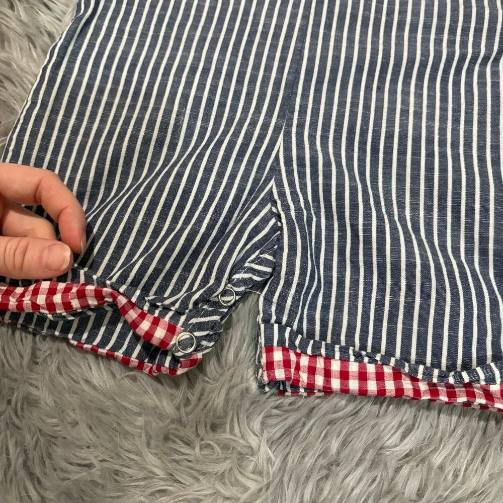 Boutique Smocked Overall Easter Stripes‎ Toddler 6-12 Months Unisex